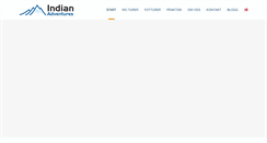 Desktop Screenshot of indianadventures.no