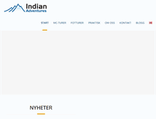 Tablet Screenshot of indianadventures.no